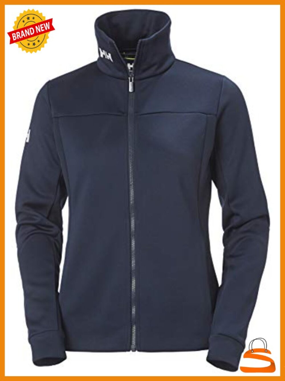 Women's Crew Fleece Jacket Slickface Zip Hand Pockets Regular Fit